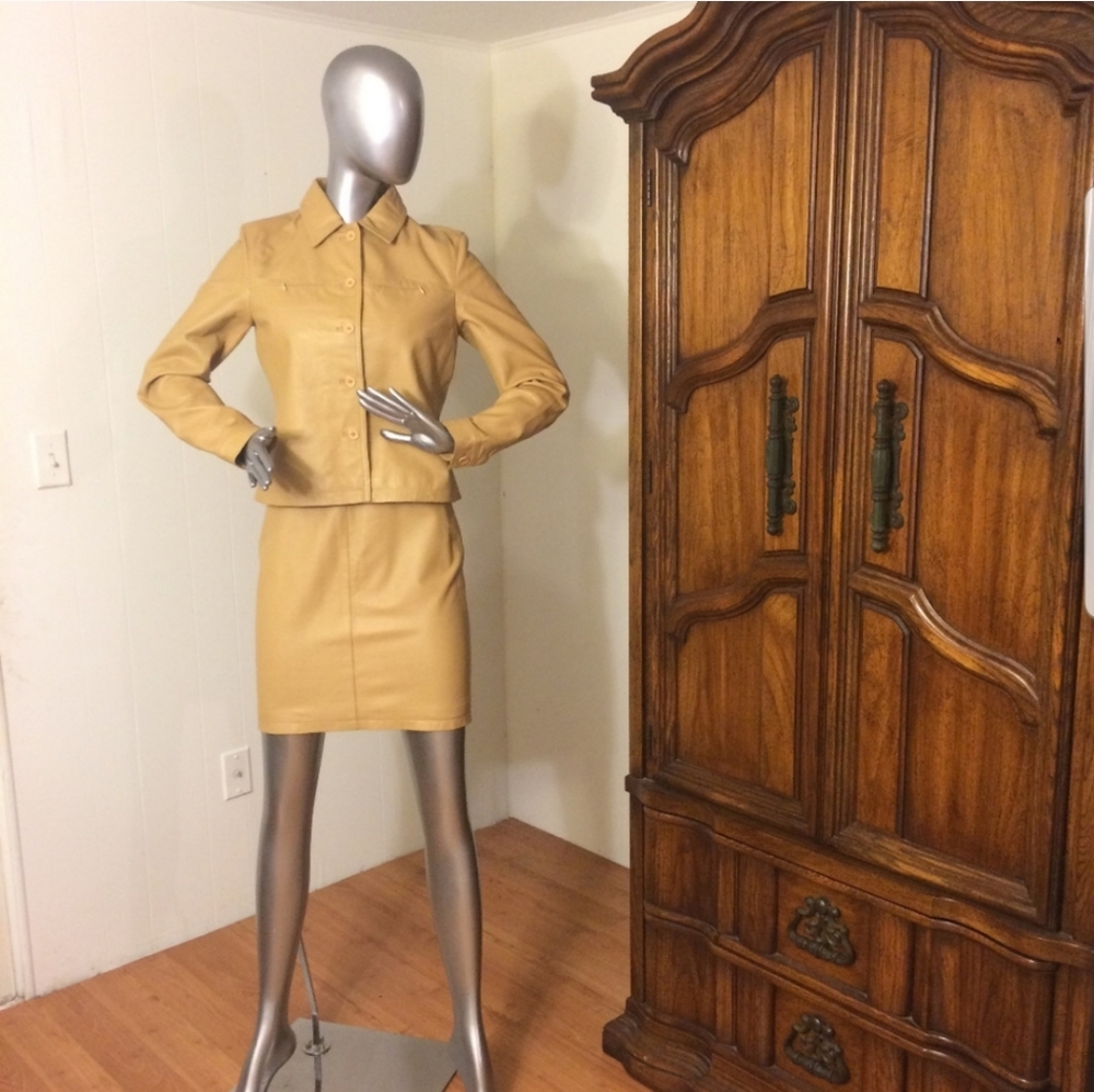 Newport News Leather Skirt Set